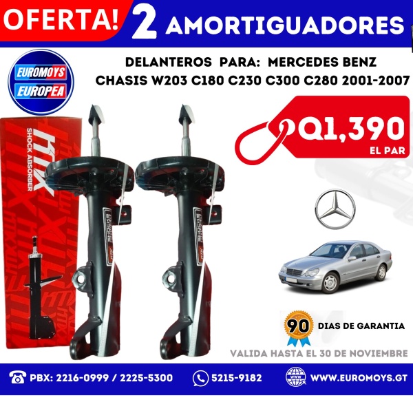 AMORTIGUADORES DELANTEROS MERCEDES BENZ W203 Q1390 compressed