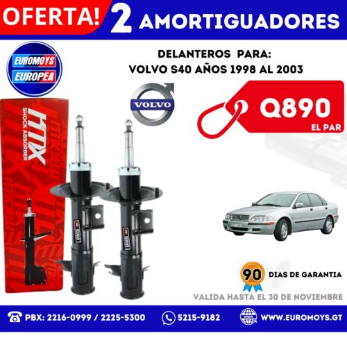 AMORTIGUADORES DELANTEROS VOLVO S40 1998 AL 2003 Q890