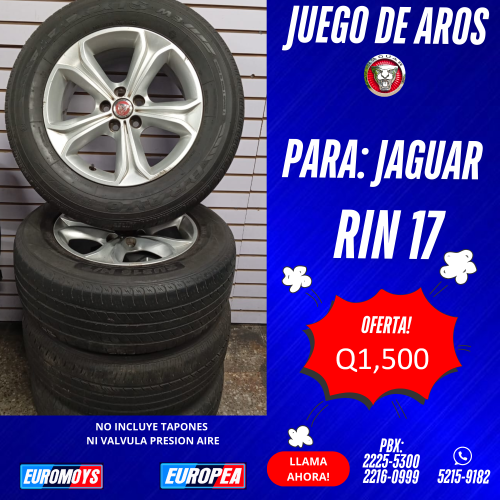 JUEGO DE AROS PARA JAGUAR RIN 17