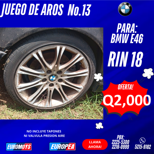JUEGO DE AROS PARA BMW E46 RIN 18
