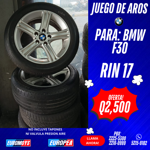 JUEGO DE AROS PARA BMW F30 RIN 17