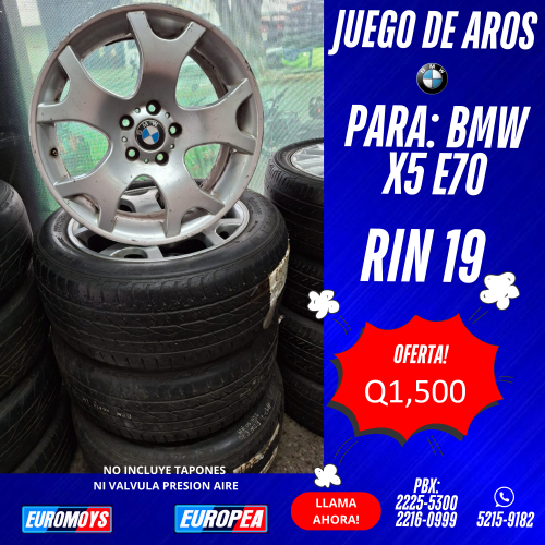 JUEGO DE AROS PARA BMW X5 E70 RIN 19