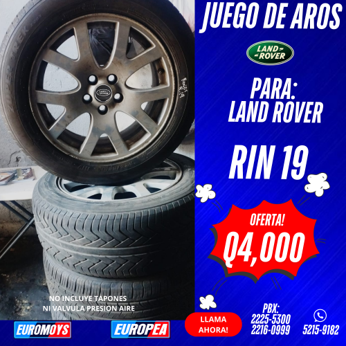 JUEGO DE AROS PARA LAND ROVER RIN 19