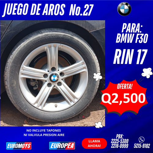 JUEGO DE AROS PARA BMW F30 RIN 17