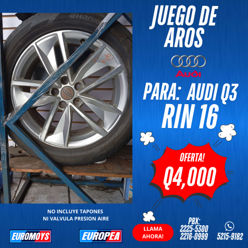 JUEGO DE AROS PARA AUDI Q3 RIN 16