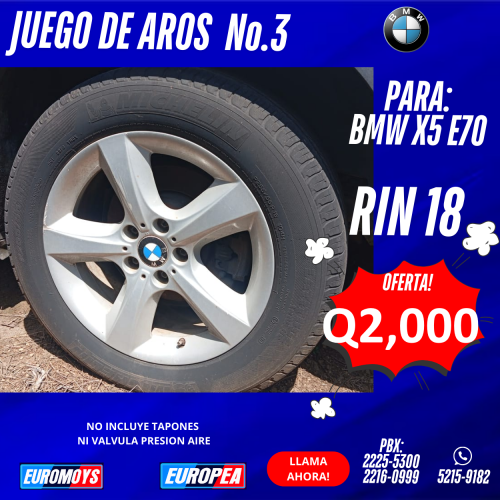 JUEGO DE AROS PARA BMW X5 E70 RIN 18