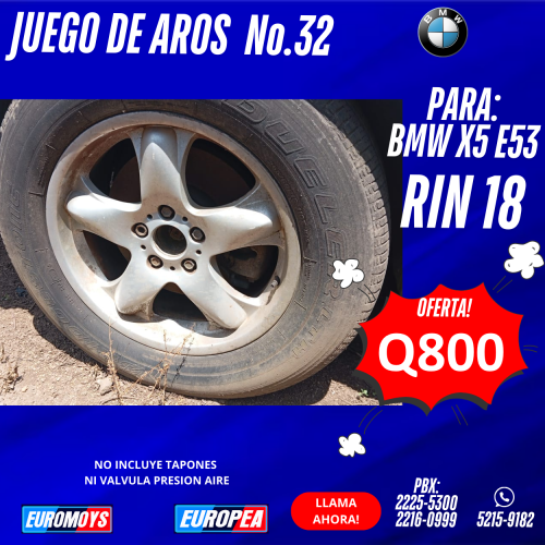 JUEGO DE AROS PARA BMW X5 E53 RIN 18