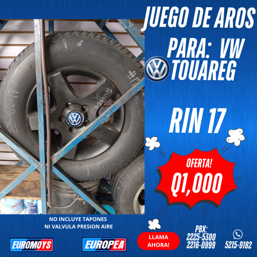 JUEGO DE AROS PARA VW TOAUREG RIN 17