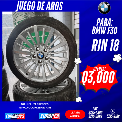 JUEGO DE AROS PARA BMW F30 RIN 18