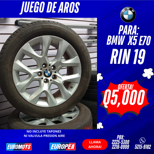 JUEGO DE AROS PARA BMW X5 E70 RIN 19