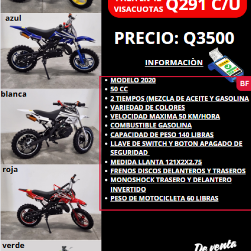 MOTOS PARA NIÑOS TIPO CROSS EN OFERTA!!