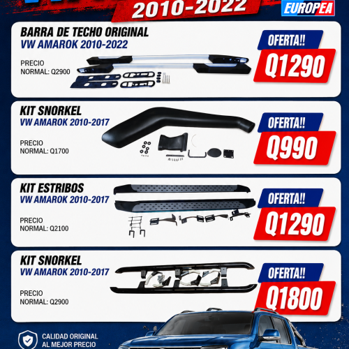 OFERTAS DE LA SEMANA EN REPUESTOS NUEVOS PARA VW AMAROK DEL 24 AL 31 DE AGOSTO DEL 2026 disponibles aqui